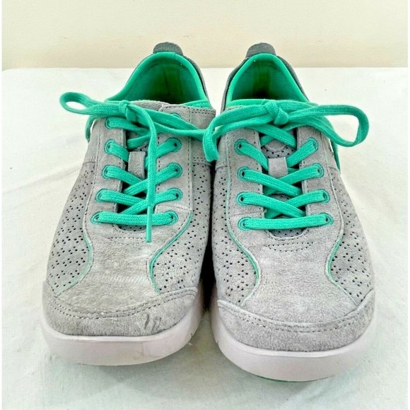 Dansko Elise Comfort Lace Up Gray Suede Sneakers Shoes Size 36 (US 5.5-6) - Picture 4 of 12